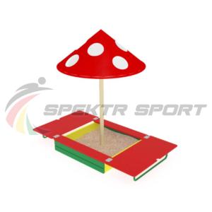 Купить Песочница с крышкой и грибком ИО 512 в Нягани 